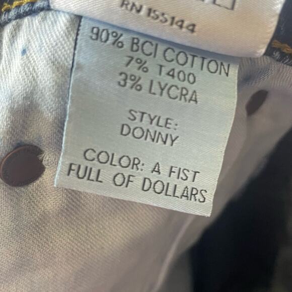 Boyish High-Rise Donny Skinny Jeans in A Fist Full of Dollars Women’s Sz 30 - Picture 9 of 9